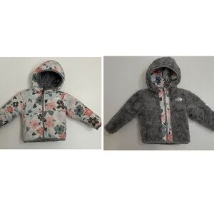 The North Face Infant Reversible Full Zip Hooded Jacket Floral 6 12 Months